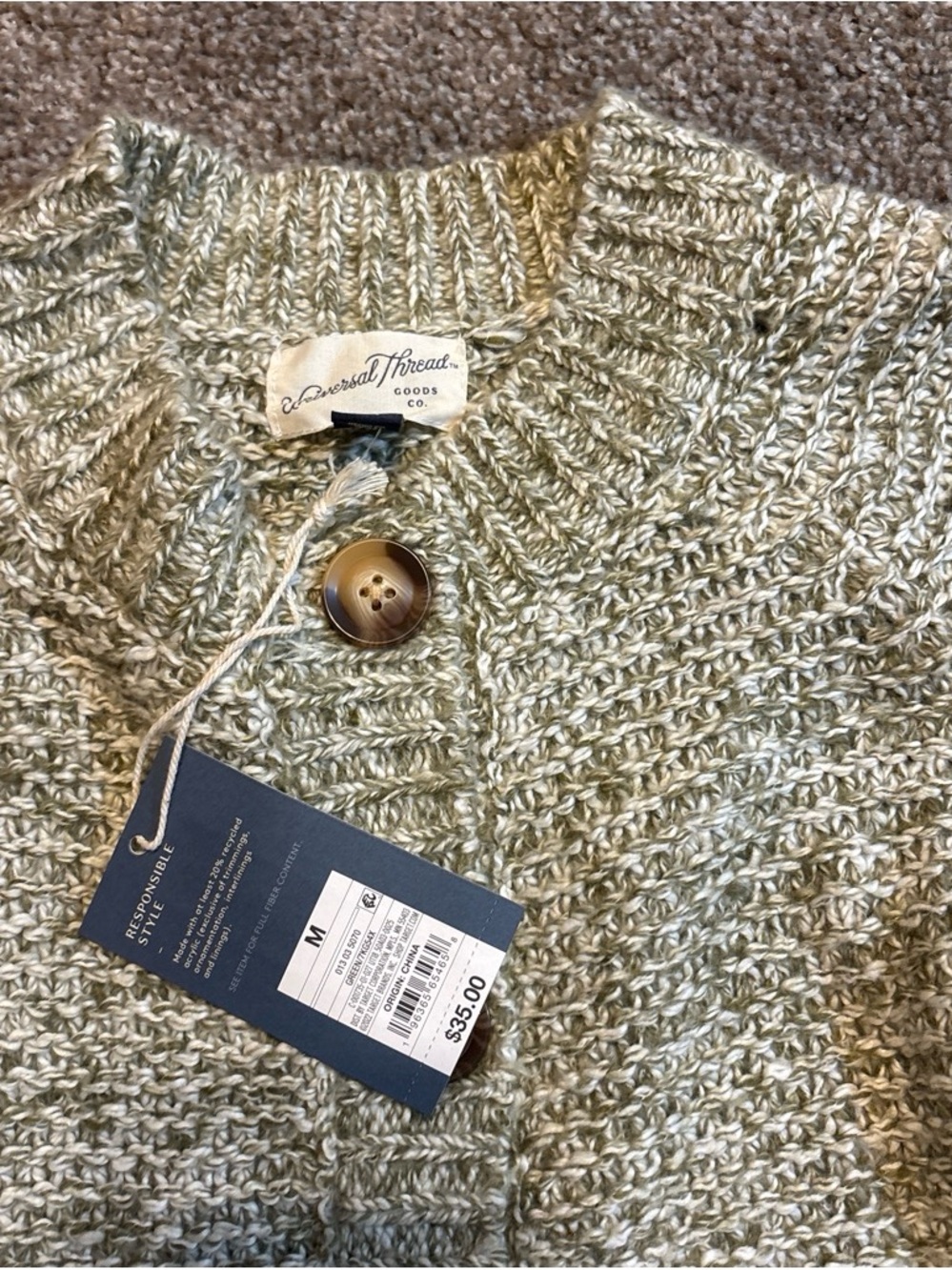 Universal Thread Button-Front Cardigan - Picture 2 of 2